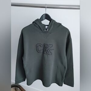 Y2K CK Jeans & Green Pullover Hoodie Sweatshirt Size (L)